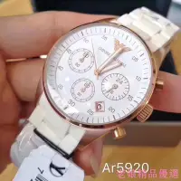 在飛比找Yahoo!奇摩拍賣優惠-EMPORIO ARMANI 亞曼尼 三眼計時石英矽膠-情侶