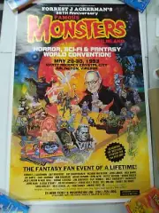 Forrest Ackerman 35th Ann FAMOUS MONSTERS FILM LAND CONVENTION Poster 1993 UNUSE
