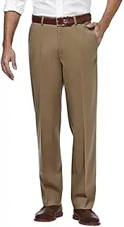 Haggar Herren Premium No Iron Khaki Classic Fit Flat Front Casual Pant Unterhose