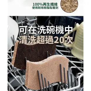 3M 百利天然木漿棉菜瓜布-再生纖維-(爐具專用/細緻餐具專用2片裝) x8入