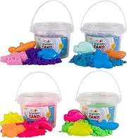 Sensory Sand Party Pack of Sand with Sea Molds (4 Pack)