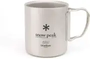 Snow Peak Titanium Double Wall 450 Mug 2023 Model Special silicone lid Set NEW