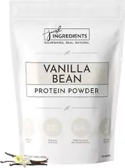 JUST INGREDIENTS Protein Powder | Vanilla Protein Powder Made with 100% Grass Fe