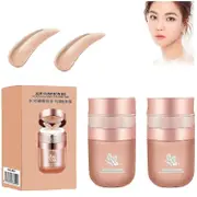 Butterfly Air Cushion Powder Puff Bb Cream,Air Cushion CC Cream,Moisturizing Concealer Makeup Base B Nature 2 PCS