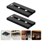 2 Pcs Glassware Drying Hanger Coffee Cup Rack Wine Glass Hanger Glasses Set