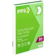 PPS B4 Plain Faced 100% Recycled Envelopes 50 Pack