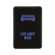 Hulk 4x4 12V Push Button LED Light Bar On/Off Switch with Blue LED Illumination - HU1362B