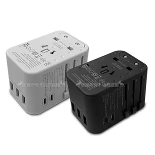 【CityBoss】CITY 33W多國轉換旅行充電器 PD/Type-c/USB-A 多孔快充頭 萬用旅充頭