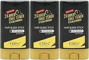 EBIN NEW YORK 24 Hour Colored Sleek Stick_Jet Black 3pack | | Sleek & Go, No Flacking, No Build Up and White Residue