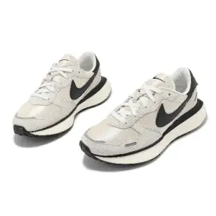 Nike 休閒鞋 Wmns Phoenix Waffle 女鞋 米白 黑 麂皮 異材質拼接 復古 FD2196-100