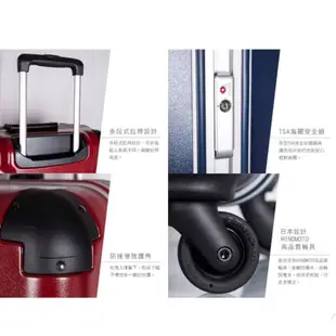 全新 Crown 日本皇冠 C-F2501 20吋 十字鋁框超輕量PC硬殼行李箱 TSA海關鎖 土耳其藍色 拉桿登機箱