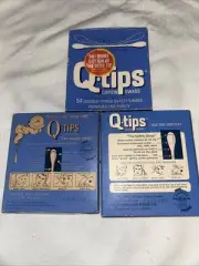 Vintage Q-tips Set Of 3 Boxes Movie Prop Ephemera Advertising 1960/70’s
