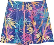 [FRODOTGV] Vibrant Tree Tie-dye Tennis Skirts Girls with Built in Shorts Performance Skorts for Toddler Girl Sports Skirts for Kids