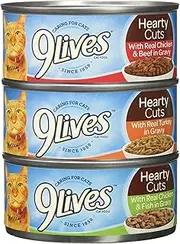 9Lives Gravy Favorites Wet Cat Food Variety Pack, 5.5 Ounce Can (Pack of 12)