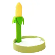 Furbulous Corn Cob Cat Scratching Post with Calming Cat Bed Fluffing soft for Kitty to Rest and Sleep