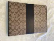 COACH Signature Notebook Case Briefcase 13 inch 9.75 inch