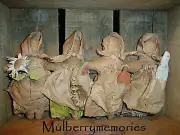 PATTERN Primitive Seasons Prairie Church Dolls! Cloth Stump doll