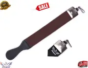 BARBER SALON LEATHER SHARPENING STROP/BELT/STRAP SHAVING CUT THROAT RAZOR BLADE