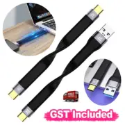 1/2xShort USB C Cable 4K Video USB Type C/A to USB C 3.1 Gen 2 10G PD60WOTG Data