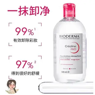 【BIODERMA 貝膚黛瑪 】 舒敏高效潔膚液 500ml 貝德瑪 潔膚水 卸妝液 卸妝水 快速發貨