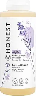 Honest The Company Truly Calming Lavender Bubble Bath | Tear Free Kids Bubble Bath | Naturally Derived Ingredients & Essential Oils | Sulfate & Paraben Free Baby Bath | 12 fl. oz.