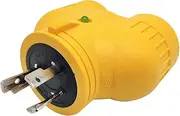 Parkworld 60905 NEMA L6-20 Splitter Adapter, Generator 20 AMP 3-Prong 250V Twist Lock Male Plug L6-20P to (2) L6-20R Female Receptacle