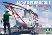 Takom 1/35 MQ-8B Fire Scout w/ Missile & Blade Fold Kit Plastic Model Kit