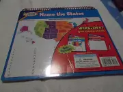 WRITE-ON WIPE-OFF LEARNING BOARD states capitals multiplication division NEW