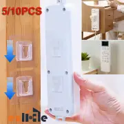 5/10x Socket PunchFree Power Strip Rack Power Board Holder Plug Fixer Wall-Mount