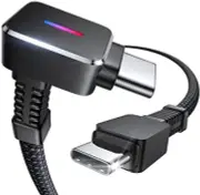 10FT Right Angle USB C Cable for Fast Charging Steam Deck and Devices