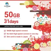 Japan Travel High-Speed connect Data Sim 31days 50GB +Unlimited NTT DOCOMO 4G