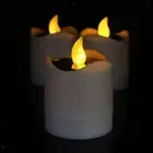 Flickering LED Tea Light Candle SOLAR Operated Flameless