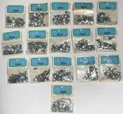 Vintage Sequins Lot of 16 Packages Silver 10mm Fibre-Craft 959 Sparkle Crafting
