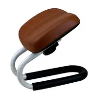 Meditation Stool, Adjustable Height Kneeler, Sponge Cushion Bench Seat, Non-Slip Leg Sleeves for Praying, Meditation, Yoga Studio, Home Use, 1800g, Black and Brown