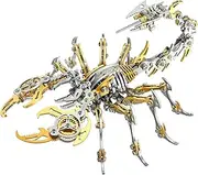 3D Metal Puzzle for Adults:Mechanical Scorpion King Model kit Stainless Steel Construction Puzzle kit - DIY Handmade Craft Toy as a Personalized Young Male(3D Scorpion-Gordon)