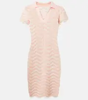 [Bananhot] Bananhot Coco striped cotton-blend minidress XS/S pink