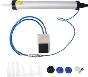 Air Caulking Gun, Aluminum Alloy Pneumatic Caulking Gun Portable Efficient Glue Caulk Cartridge Applicator with Ergonomic Handle Pneumatic Caulking Tool for Home Decoration
