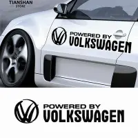 在飛比找Yahoo!奇摩拍賣優惠-POWERED BY VOLKSWAGEN大眾標誌車貼大眾車