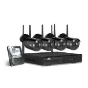 Wireless CCTV Security System 8CH NVR 3MP 4 Cameras 2TB Home Security Cam 4B-2T