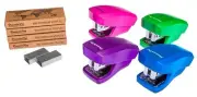 Desk Accessories - Aria Premium Mini Stapler Set - with Built-in Staple Remov...