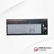 NEW - Macally Ultra-Slim Full-Size USB Wired Keyboard Space Gray/Black For Mac