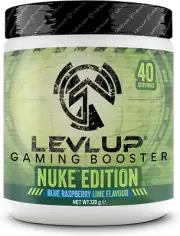 LEVLUP - Nuke Edition Gaming Booster, Energy Drink for Gamers with Taurine, Caff