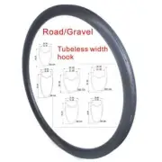 700C Carbon Rim for Gravel Road Bike Disc Brake 28mm Width Tubeless Rings