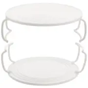 2 Pcs Layered Steam Rack Coffee Cup Shelf Steaming with Detachable Feet
