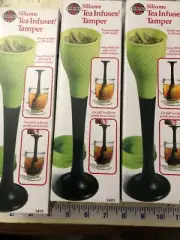 3 Norpro Silicone Loose Leaf Tea Infuser - Tamper Steep Diffuser Herbal Strainer