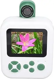 Camera Instant Print, 2.4 Inch Instant Digital Cameras with Games, Music Player, 1080P Selfie Instant Cameras for Boys Girls (Green)