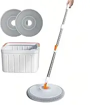 Taoluwin Spin Mop and Bucket Kit, Clean Water and Sewage Separation, 180° Flexible Mop Flip, Suitable for Wooden Floors, Tile Floors, Marble