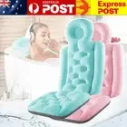 Full Body Bath Pillow Non-Slip Neck Back Shoulder Rest Cushion Washable Gift AU