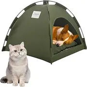 Foldable Cat Cave - Play Tent House - Insulated Outdoor Shelter with Scratch-Proof Pad - Durable for Small Pets & Families
