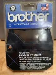 2 BROTHER Typewriter AX Series 1230 Black Ink Correctable 1030 Film Ribbons - C